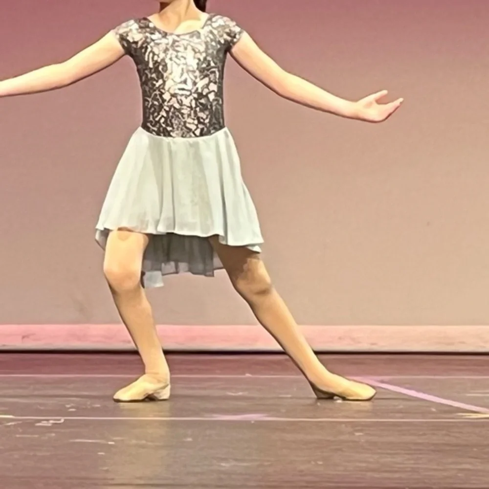 REVOLUTION Dancewear All of Me Sequin High-Low Chiffon Lyrical Contemporary Grey